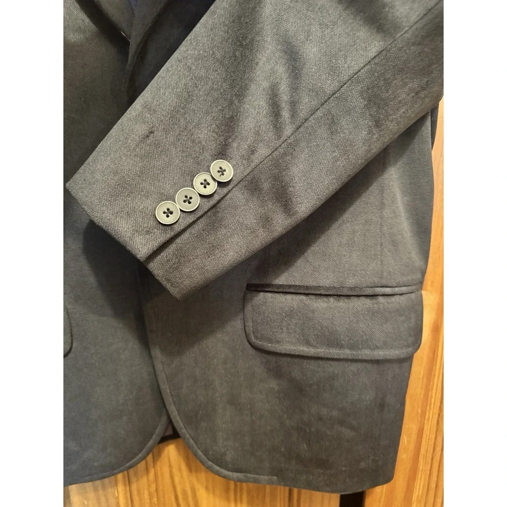 Jack Victor Suede Sport Coat 41R 3/4‎ Sleeve Altered